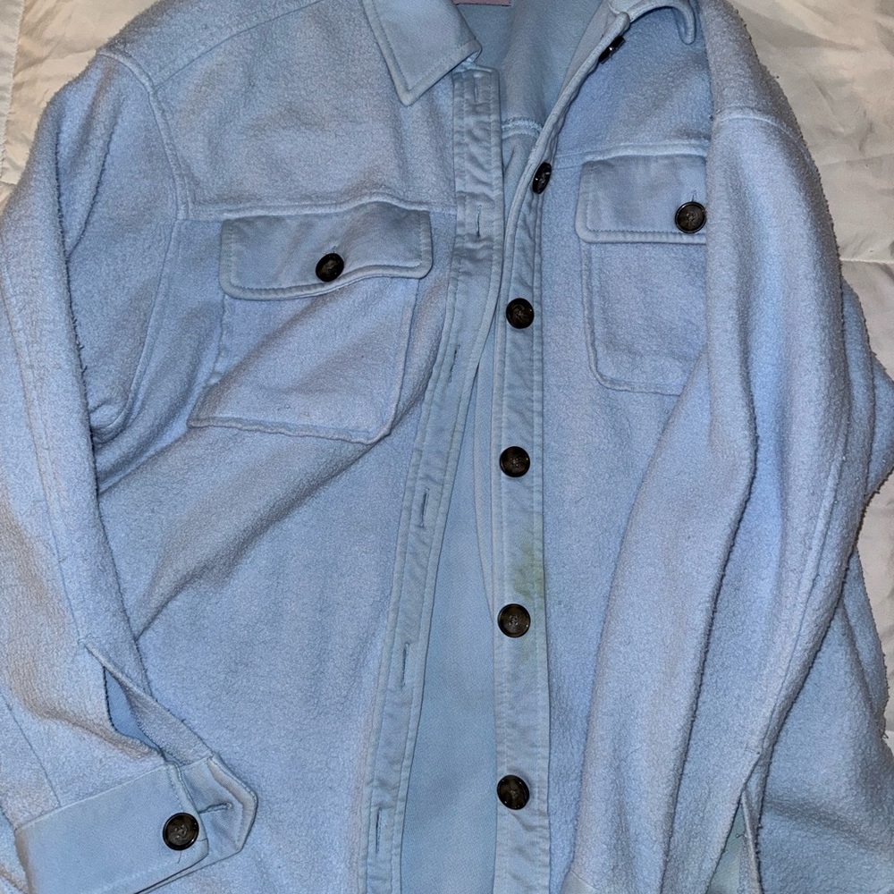 SO Sky Blue Collared Jacket